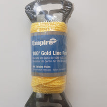 Load image into Gallery viewer, Empire D39101N Twisted Line Reel, #18 Nylon, Gold, 100&#39; L
