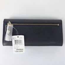 Load image into Gallery viewer, Coach Ladies Crossgrain Leather Soft Wallet Navy NWT
