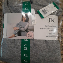 Load image into Gallery viewer, Flora Nikrooz Women&#39;s 2 Piece Long Sleeve Lounge Set with Lace (WithDefect)
