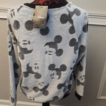 Load image into Gallery viewer, Disney Womens Fleece  Mickey Mouse Pajama Top Small
