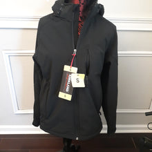 Load image into Gallery viewer, Kirkland Signature Mens Hooded Windproof Jacket Small Black
