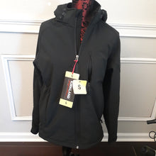 Load image into Gallery viewer, Kirkland Signature Mens Hooded Windproof Jacket Small Black
