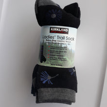 Load image into Gallery viewer, Kirkland Signature Ladies&#39; Crew Trail Socks Extra-Fine Merino Wool Teal-4Pairs-N
