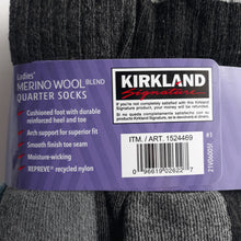 Load image into Gallery viewer, Kirkland Signature Ladies Merino wool blend socks 6 pack shoesize 5-10
