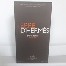 Load image into Gallery viewer, Terre D&#39;Hermes Eau Intense Vetiver Eau De Parfum For Men 6.7oz, 90% Full
