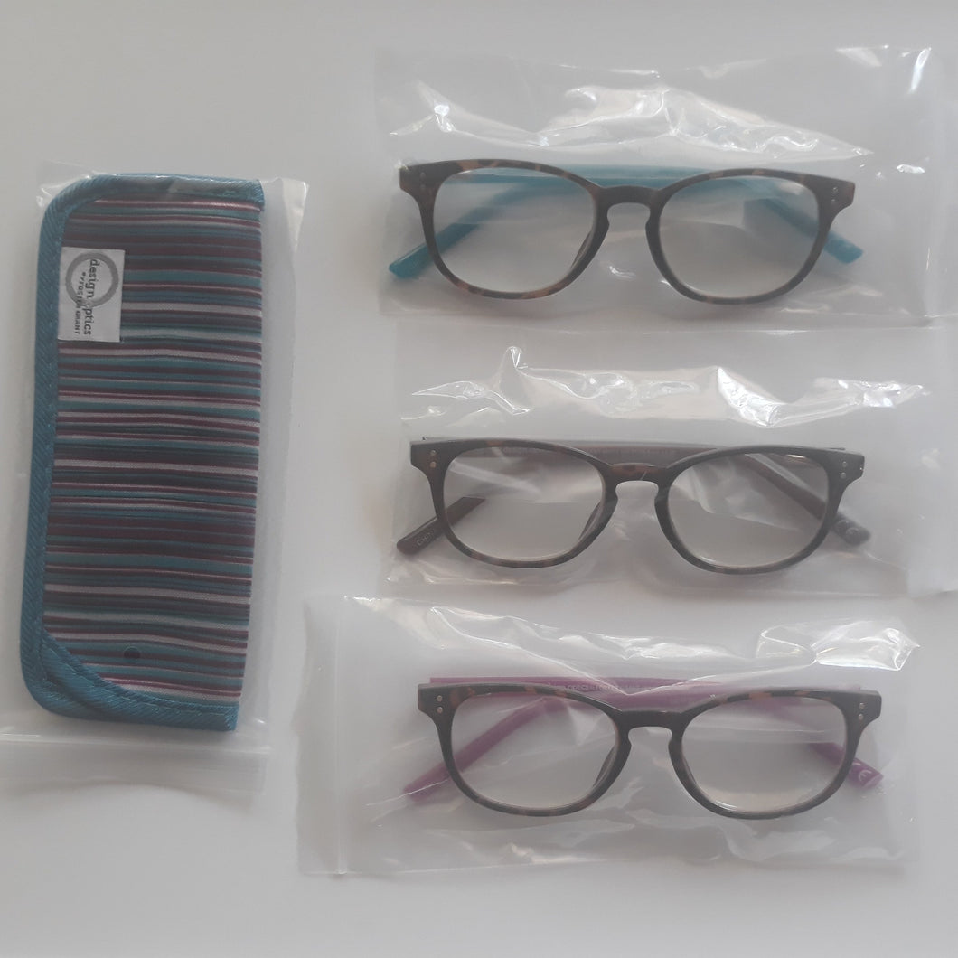 Design Optics by Foster Grant Limited Collection Reading Glasses, 3 Pack +1.50