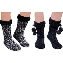 Load image into Gallery viewer, Jane &amp; Bleecker 2 Pair Slipper Socks for Ladies
