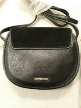 Load image into Gallery viewer, Rebecca Minkoff Mini Suki Crossbody Leather &amp; Suide Black Bag HH16IUSX99 New
