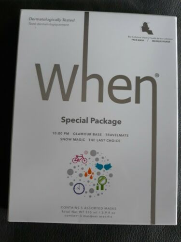 When Special Package of 5 Assorted Bio Cellulose Sheet Beauty Face Masks