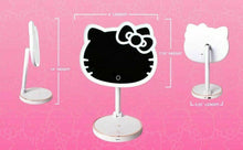 Load image into Gallery viewer, Hello Kitty LED Rechargeable Makeup Mirror and Wireless Compact LED Mirror
