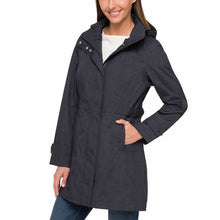 Load image into Gallery viewer, Kirkland Signature Ladies&#39; Trench Rain Jacket Navy Blue XL New with tags
