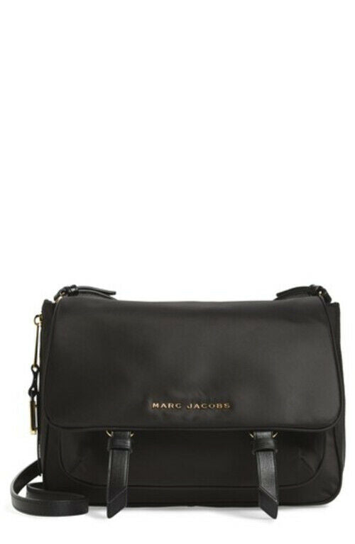 Marc Jacobs Black Zip That Messenger Bag NWT