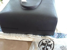 Load image into Gallery viewer, Tory Burch Robinson North South Leather Tote Bag Black
