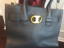 Load image into Gallery viewer, Tory Burch Gemini Link Leather Tote Handbag Bag Black New Without tags
