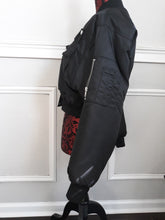 Load image into Gallery viewer, Forever 21 women&#39;s Puff Bomber Jacket Black Small
