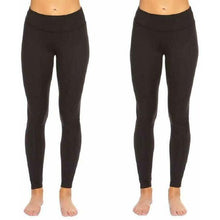 Load image into Gallery viewer, Felina Womens Wide Waistband Suede Light Weight Super Soft Leggings 2 Pack
