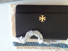 Load image into Gallery viewer, Tory Burch Kira Envelope Clutch, Black, Model: 45155
