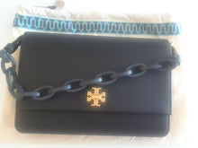 Load image into Gallery viewer, Tory Burch Kira Envelope Clutch, Black, Model: 45155
