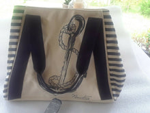 Load image into Gallery viewer, Classic Nautica Canvas Tote 16&quot; x 13&quot; x 8&quot;
