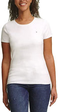 Load image into Gallery viewer, Tommy Hilfiger Womens Crew Neck Solid Color Logo T-Shirt

