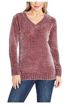 Load image into Gallery viewer, Orvis Ladies&#39; Chenille Tunic Pullover V-Neck Sweater
