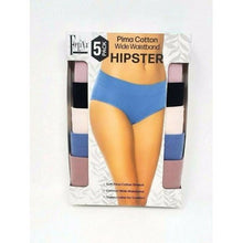 Load image into Gallery viewer, Felina, 5-Pack Pima Cotton Wide Waistband Hipsters
