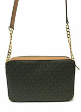 Load image into Gallery viewer, Michael Kors Women&#39;s Jet Set Brown Logo Crossbody Handbag Small BHFO 7986
