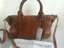 Load image into Gallery viewer, Rebecca Minkoff Moto Leather Satchel HS16IMOS26 Almond. New

