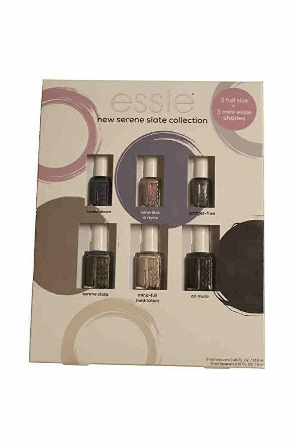 Essie Nail Polish collection 6 Pack (3 Full Size+3 Mini Shades)Pick your color.