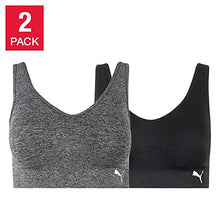 Load image into Gallery viewer, Puma Women&#39;s Sports Bra 2 Pack Seamless Removable Cups
