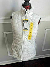 Load image into Gallery viewer, Nicole Miller Ivory Reversible Puffer Full Zip Vest Size S Small NWT Womens
