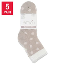 Load image into Gallery viewer, Lemon Women&#39;s Super Soft Cozy Ankle Socks, 5 Pairs (Pink, Shoe Size: 5-9.5)
