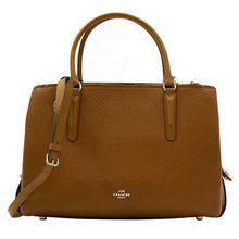 Load image into Gallery viewer, Coach 57276SVSD Brooklyn 34 Satchel Caryall, Saddle Brown
