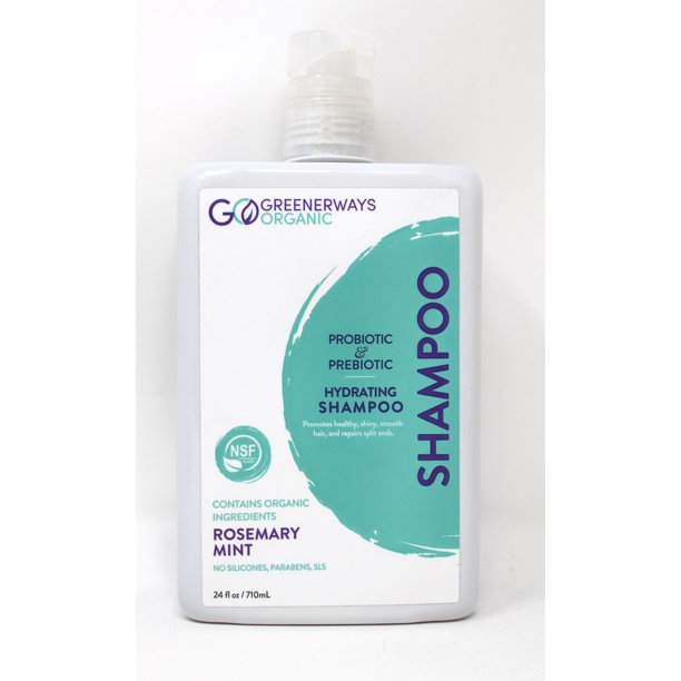 Greenerways Organic Hydrating Shampoo Rosemary Mint 24oz