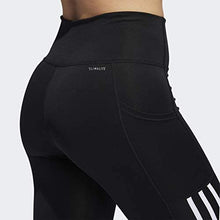 Load image into Gallery viewer, Adidas Women&#39;s 7/8  3 Stripes Training Tights Black
