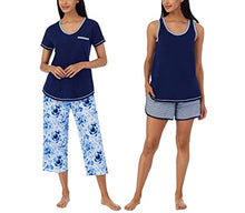 Load image into Gallery viewer, Carole Hochman Ladies 4-Piece Cotton Pajama Set for Women
