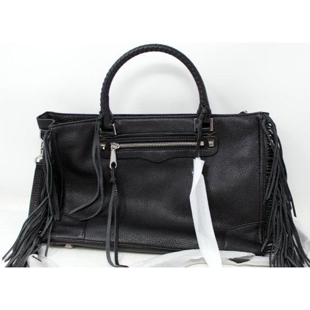 Rebecca Minkoff Women's Fringe Regan Tote In Black Tumbled Leather Black