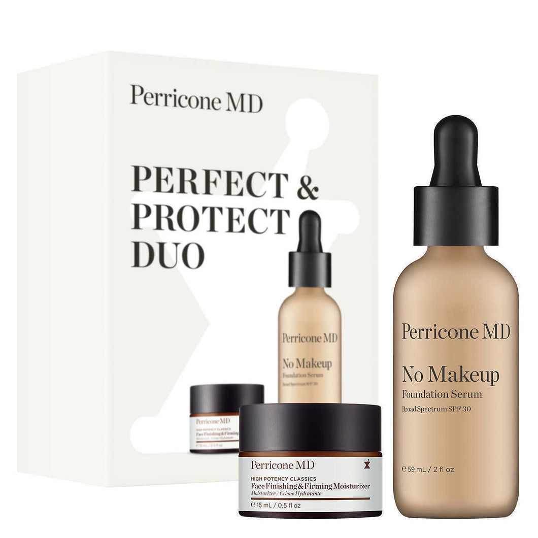 Perricone MD No Makeup Serum Jumbo Size SPF 30 & Face Firm Moisturizer