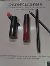 Load image into Gallery viewer, bareMinerals Lip Trio SRSLY RED Luxe Lipstick 3 Piece Set - NEW
