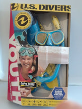 Load image into Gallery viewer, NEW US Divers Youth GoPro Ready Silicone Snorkeling Set Pick your size
