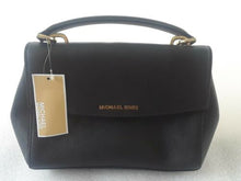 Load image into Gallery viewer, New Michael Kors AVA Small Top Handle Satchel Black Leather . No shoulder Strap.
