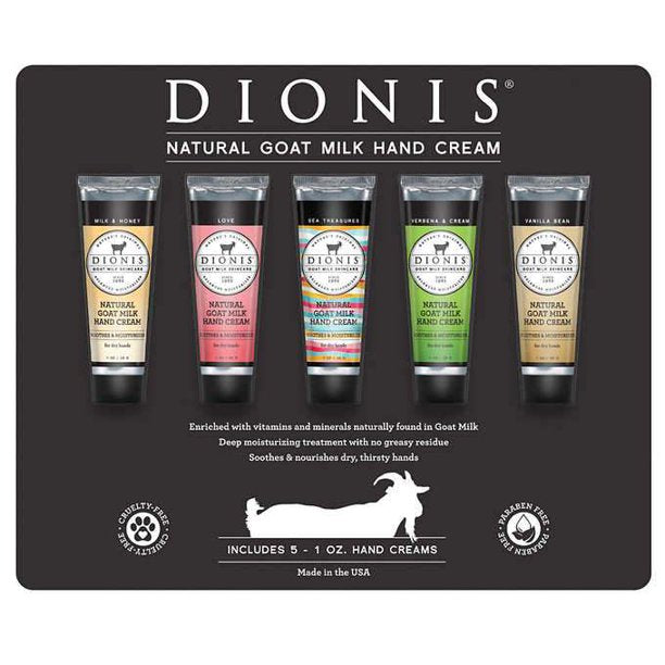 DIONIS Goat Milk Hand Cream, 1.0 oz, 5-pack