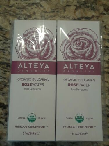 Alteya Organics Bulgarian Rose Water 8 fl oz, 2-pk, 100% Real Rose Flower Water