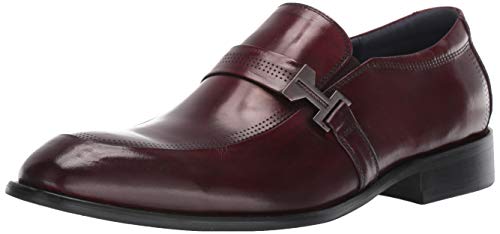STACY ADAMS Men's Jonas Moc Toe Slip on Loafer Burgundy