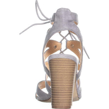 Load image into Gallery viewer, XOXO Balta strappy lace-up womens sandals, Grey Size 8M

