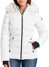 Load image into Gallery viewer, Nautica Womens Faux Fur Trim Hooded Midweight Puffer Jacket
