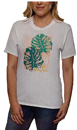 Hang Ten Women' Graphic Short Sleeve Crew Neck Tee Shirt