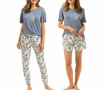 Load image into Gallery viewer, Lucky Brand Women&#39;s 3 Piece Pajama Set, Tee, Short and Pant
