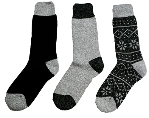 Avalanche Women's Ultimate Thermal Crew Socks, 5-9.5 Shoe Size, 3 Pairs