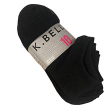 Load image into Gallery viewer, K.Bell NO SHOW FIT 10 PAIRS/PACK WOMEN&#39;S SOCKS SHOE SIZE 5.5-10
